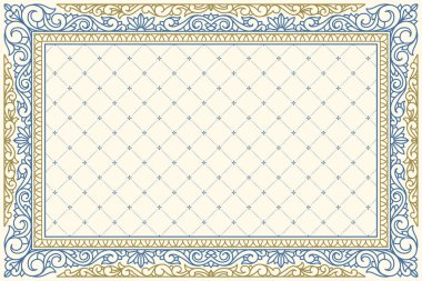 Klasik şık dekoratif kart