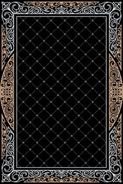 dekoratif dekoratif retro tasarım kartı, vektör, illüstrasyon