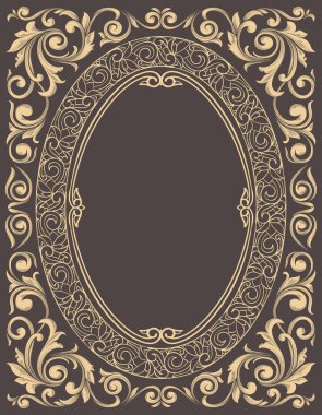 Dekoratif dekoratif retro tasarım kartı