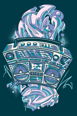 Fiyakalı müzik flambox ve grafiti okları
