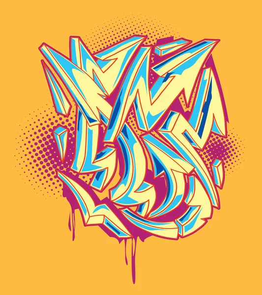 Helder Gekleurde Funky Graffiti Pijlen — Stockvector