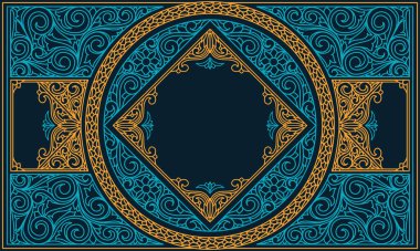 Dekoratif dekoratif retro tasarım kartı