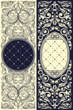 Klasik dekoratif dekoratif tek renkli tasarım