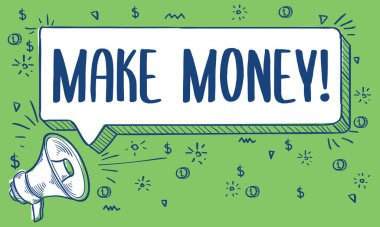 Para kazan - el yazısıyla megafonla imza at