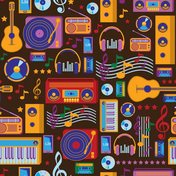 Music pattern — Stock Vector