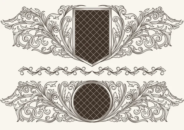 Vintage frames — Stock Vector