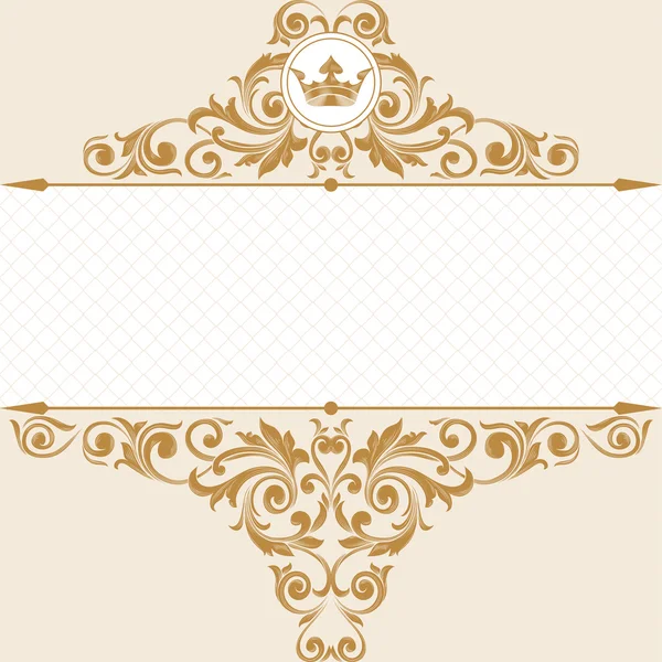 Vintage emblem and frame — Stock Vector