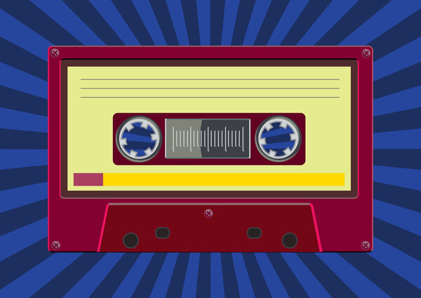 Colorful Audio cassette