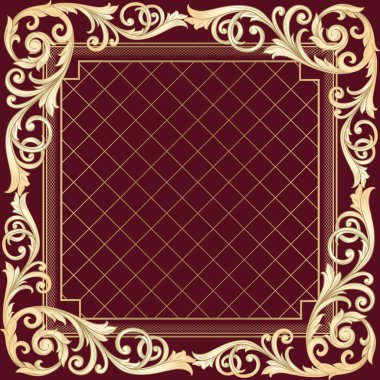 Altın antika çerçeve