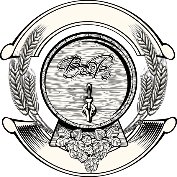 Vintage bira amblemi