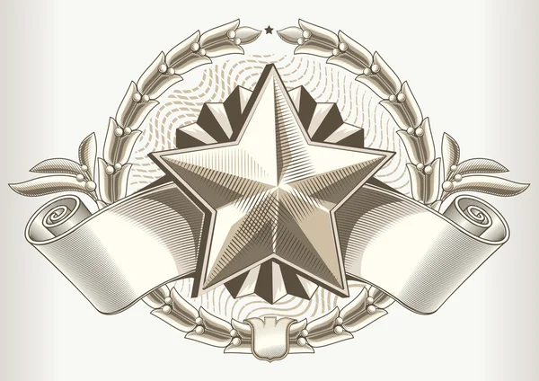 Vintage Star Emblem — Stockvektor