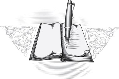Tükenmez kalem ve kitap