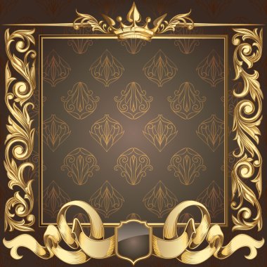 Retro süslü arka plan