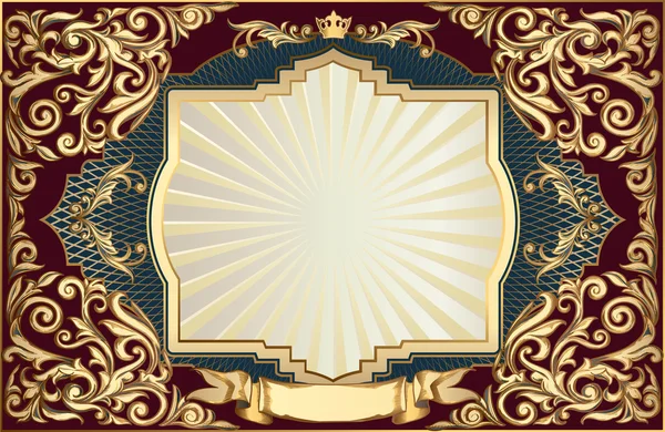 Retro süslü arka plan