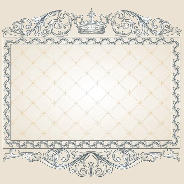 Retro süslü çerçeve