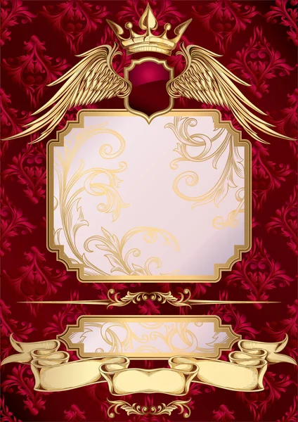 Retro süslü dekoratif arka plan