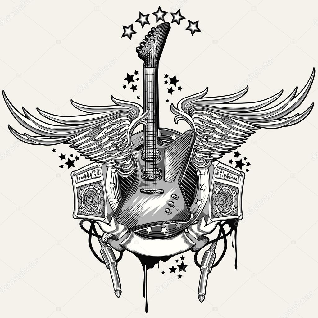 Guitar emblem