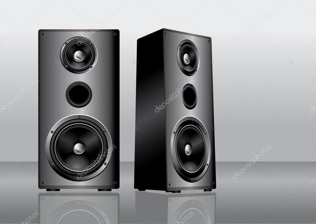 Stereo loudspeakers set