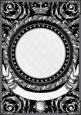 Vintage dekoratif boş