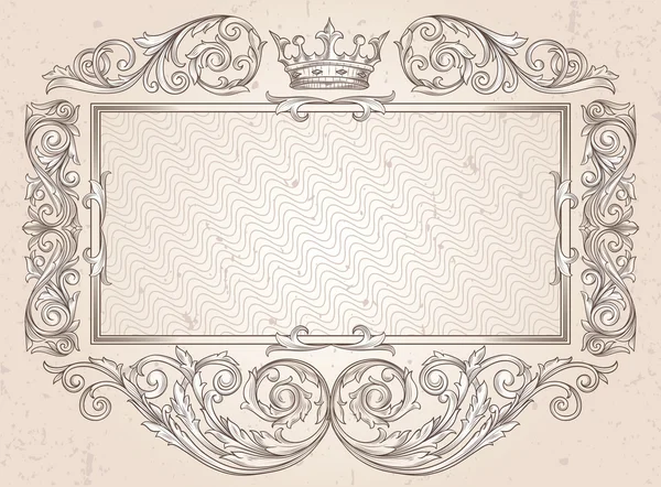 Vintage orné blanc — Image vectorielle