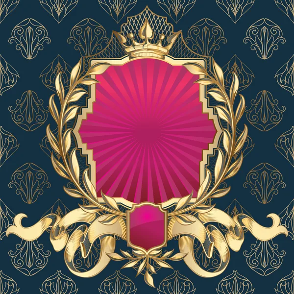 Altın retro dekoratif Insignia