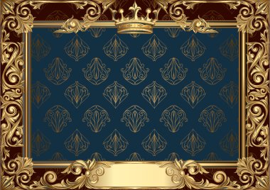 Altın dekoratif çerçeve