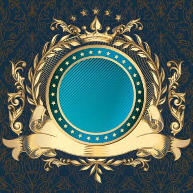 Altın dekoratif amblemi