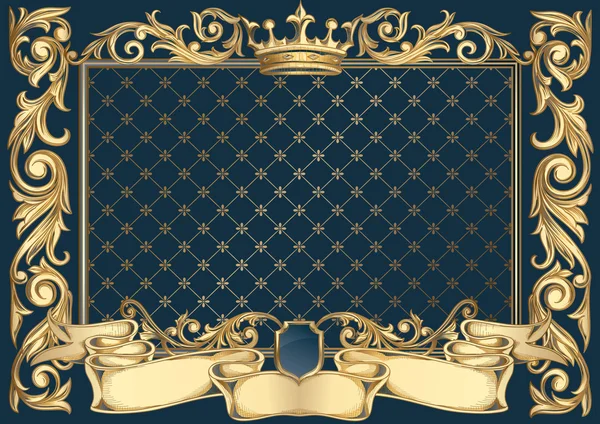 Vintage süslü dekoratif çerçeve