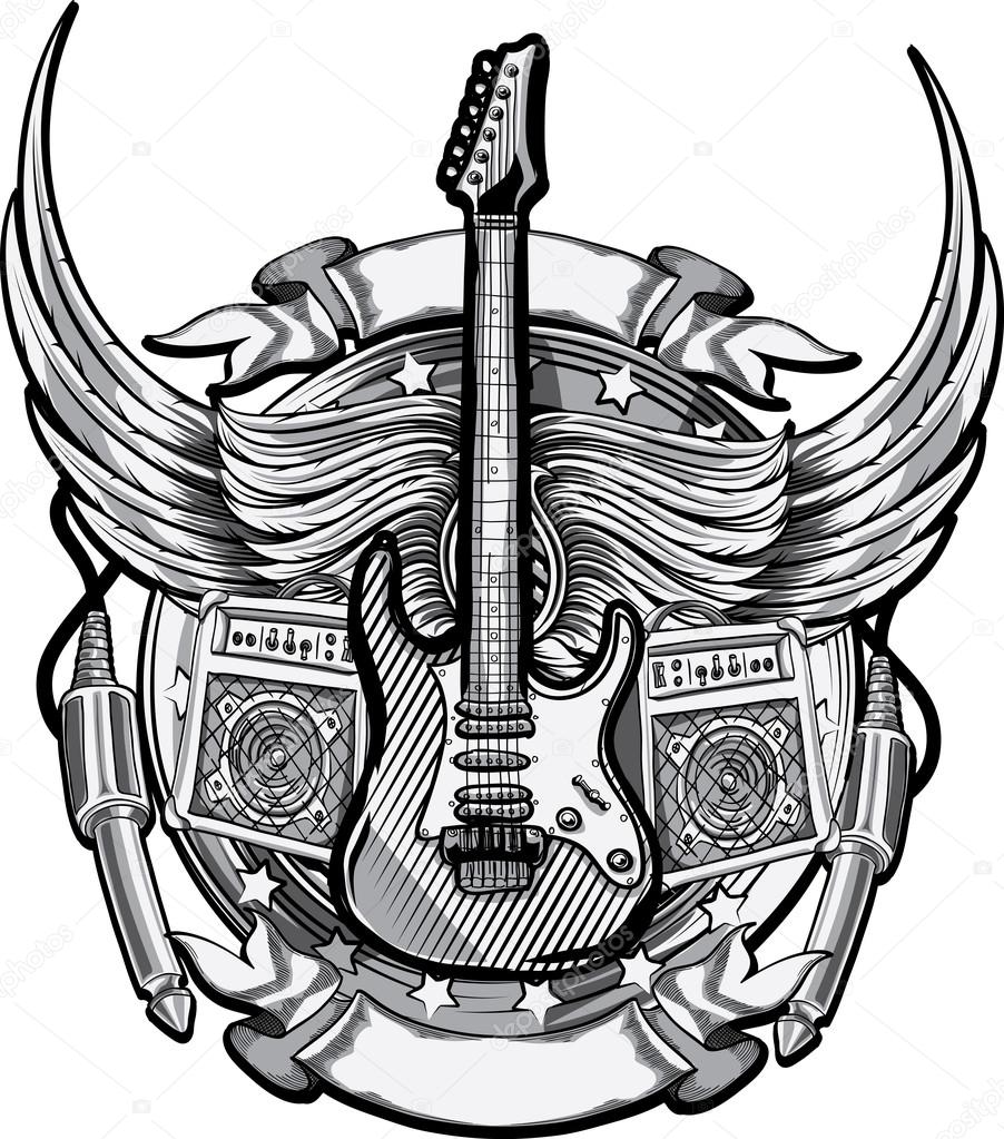Rock music emblem