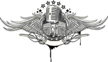 Microphone emblem design