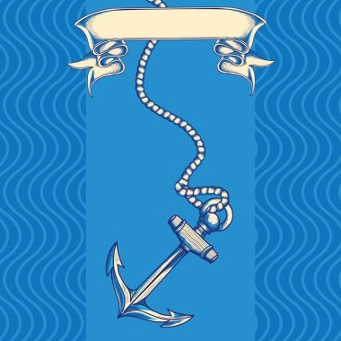 çapa ipi ve kurdele ile