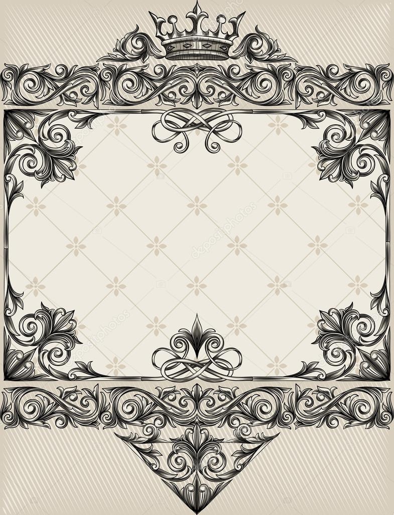 ornate vintage decorative background