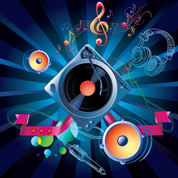 Modern music design — Stock Vector