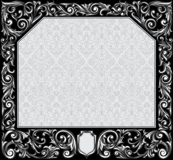 Vintage ornate decorative frame — Stock Vector