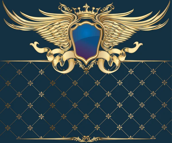 Altın vintage süslü çerçeve