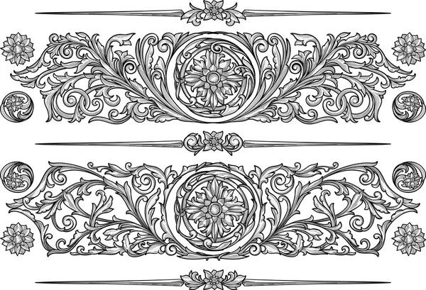 Retro dekoratif tasarım öğeleri