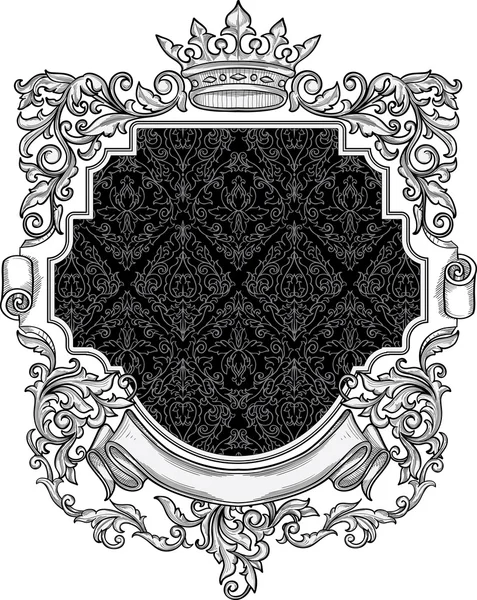 Vintage decorative emblem — Stock Vector