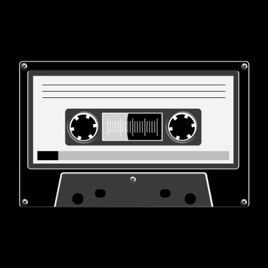 Vintage teyp kaset sembolü