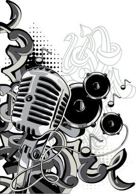 müzik grafiti tasarım