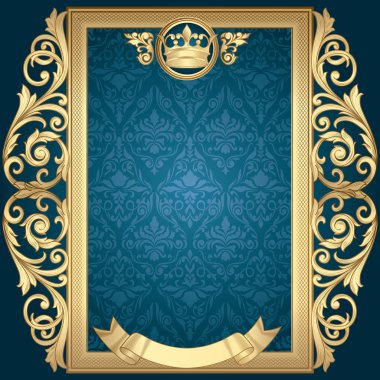 Altın antika çerçeve