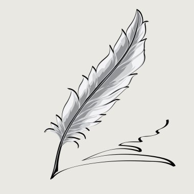 imza ile Vintage tüy