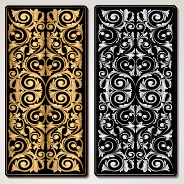 Vintage dekoratif paneller