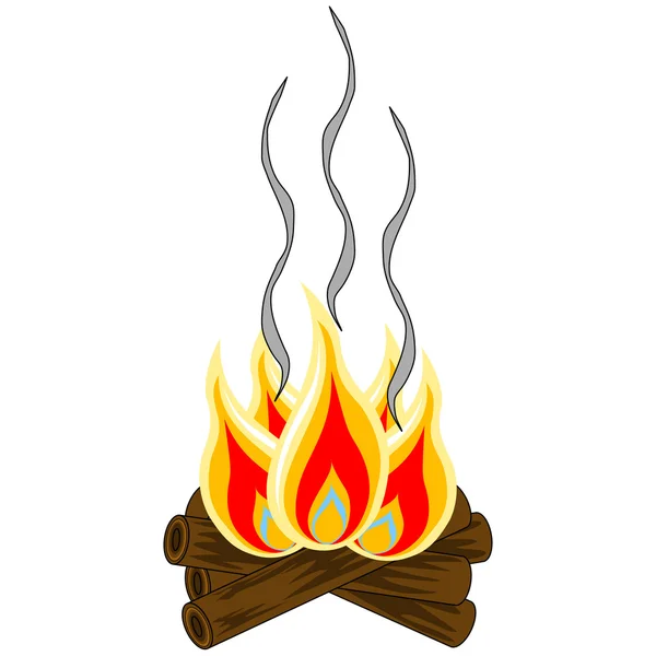 Campfire Vector — Stock Vector