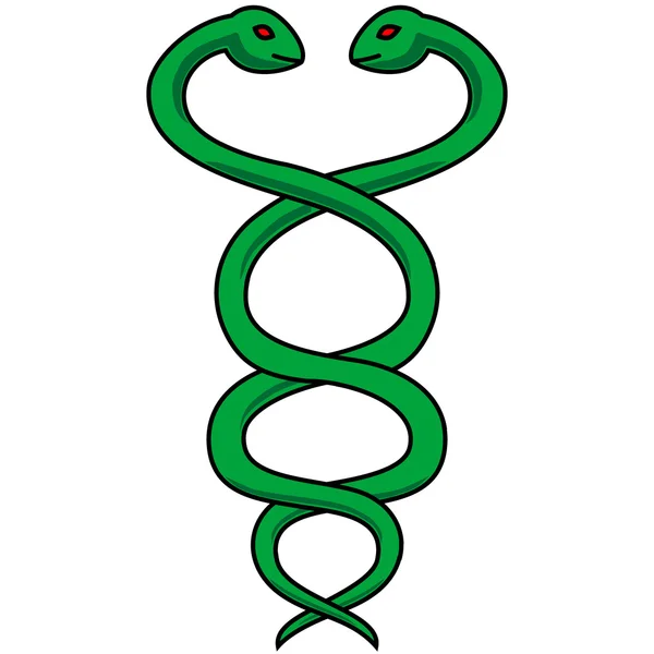 Jumeaux serpent — Image vectorielle