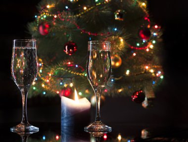 Şampanya ile gözlük