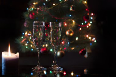 Şampanya ile gözlük