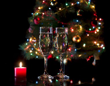 Şampanya ile gözlük