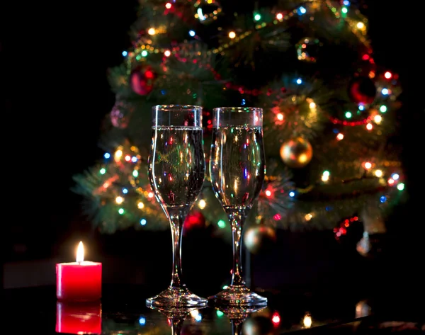 Glasses with champagne — Stock Photo, Image