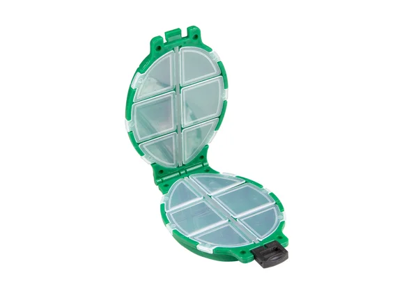 Zielony plastikowe pudło — Zdjęcie stockowe