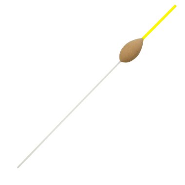 Balıkçılık izole bir beyaz zemin üzerine float